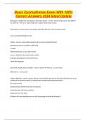 Basic Dysrhythmias Exam With 100&percnt; Correct Answers 2024 latest Update