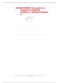  NURSING MSN570 Adv patho final EXAM WITH ANSWERS CORRECTLY MARKED&comma;GRADED A&plus;