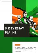 Booklet with 9 Key Essay Plans - LC History Notes