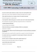 CON 3990 CONTRACTING CERTIFICATION QUIZ 2/4 EXAM QUESTIONS &ANSWERS GRADED A+