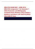 MRL3702 EXAM MAY &sol; JUNE 2013&sol; MRL3702 assignment 1 for Semester 1  2024 &lpar;Footnotes and Bibliography