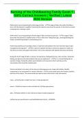 Nursing of the Childbearing Family Exam 1 &vert; 100&percnt; Correct Answers &vert; Verified &vert; Latest 2024 Version