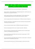 EPIC IMP 100 &vert; 100&percnt; Correct Answers &vert; Verified &vert; Latest 2024 Version