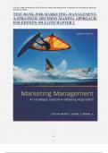 TEST-BANK-FOR-MARKETING-MANAGEMENT-A-STRATEGIC-DECISION-MAKING-APPROACH- 8TH-EDITION-MULLIN|CHAPTER 2 