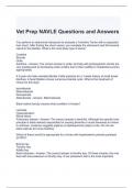 Vet Prep NAVLE Questions and Answers 100% correct