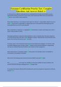 Foreman Certification Practice Test &vert; Complete Questions And Answers Rated A&plus;