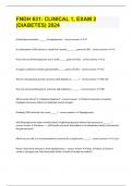 FNDH 631&colon; CLINICAL 1&comma; EXAM 2 &lpar;DIABETES&rpar; 2024