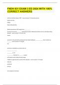 FNDH 631 EXAM 3 ED 2024 WITH 100&percnt; CORRECT ANSWERS