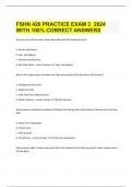  FSHN 426 PRACTICE EXAM 3  2024 WITH 100% CORRECT ANSWERS