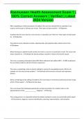 Rasmussen Health Assessment Exam 1 &vert; 100&percnt; Correct Answers &vert; Verified &vert; Latest 2024 Version
