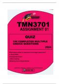 TMN3701ASSIGNMENT01-QUIZ 2024 100 COMPLETED MULTIPLE CHOICE QUESTIONS