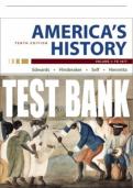Test Bank For America's History, Volume 1 - Tenth Edition ©2021 All Chapters - 9781319273934