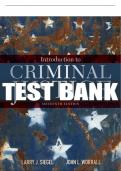 Test Bank For Introduction to Criminal Justice - 16th - 2018 All Chapters - 9781305969766