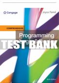 Test Bank For Programming Logic and Design, Introductory - 9th - 2018 All Chapters - 9781337109635