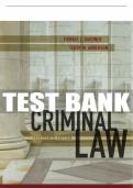 Test Bank For Criminal Law - 13th - 2018 All Chapters - 9781305966369
