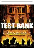 Test Bank For &iquest;C&oacute;mo se dice&hellip;&quest; Student Text - 11th - 2018 All Chapters - 9781337104647