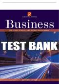 Test Bank For Business: Its Legal, Ethical, and Global Environment - 11th - 2018 All Chapters - 9781337103572