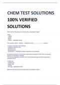 CHEM TEST SOLUTIONS  100% VERIFIED  SOLUTIONS