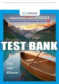 Test Bank For I Never Knew I Had a Choice: Explorations in Personal Growth - 11th - 2018 All Chapters - 9781305945722