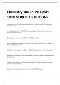 BUNDLE FOR Chemistry 104- Exam 100&percnt; VERIFIED SOLUTIONS REVISED 2023&sol;2024