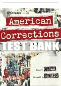 Test Bank For American Corrections - 13th - 2022 All Chapters - 9780357456538