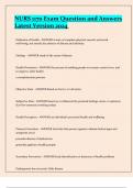 NURS 1170 Exam Question and Answers  Latest Version 2024