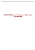 NCLEX PN Saunders Assessment Practice 4 (Answered)