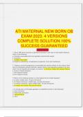 BUNDLE :::NGN ATI Maternal Newborn Proctored Exam QUESTIONS with Verified Correct ANSWERS and EXPLANATION 2024 UPDATE . A  COMPLETE GUIDE  