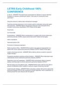 2024 LETRS Early Childhood 100&percnt; &lpar;QUESTIONS AND ANSWERS&rpar;