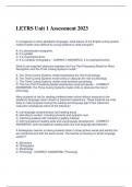 LETRS Unit 1 Assessment 2023-2024