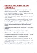 SNSP Exam - Best Practices and other  Basics RATED A&period;
