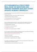 ATI FUNDAMENTALS PROCTORED REAL EXAM 180 QUESTIONS AND VERIFIED ANSWERS 2024-2025 LATEST UPDATE&sol;&sol; ALREADY GRADED A&plus;  A nurse is planning care for a group of clients&period; Which of the following tasks should the nurse delegate to an assistive personnel&quest;