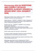 Pharmacology HESI 250 QUESTIONS  AND CORRECT DETAILED  ANSWERS |ALREADY GRADED A+  (BRAND NEW!! 2024/ 2025[NEXT  GEN]