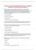 AHIMA CCA EXAM QUESTIONS AND ALL CORRECT VERIFIED ANSWERS 2024| GRADED A+ 