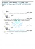 NURS 681 FINAL EXAM 2024 PRACTICE QUESTIONS 100&percnt;ACCURATE WCU GRADED A&plus;