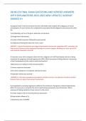 OB NCLEX FINAL EXAM QUESTIONS AND VERIFIED ANSWERS WITH EXPLANATIONS 2024-2025 NEW UPDATE&sol;&sol; ALREADY GRADED A&plus; A pregnant client in the last trimester has been admitted to the hospital with a diagnosis of severe preeclampsia&period; A nurse monitors for complicat