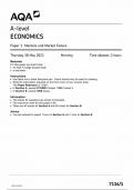 AQA A LEVEL ECONOMICS PAPER 1 -2023  QUESTION PAPER -MARKETS AND MARKET FAILURE(7136-1