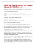 FNDH &vert; Exam Latest Bundle