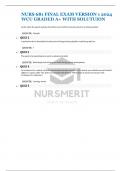 NURS 681 FINAL EXAM VERSION 1 2024 WCU GRADED A&plus; WITH SOLUTUION