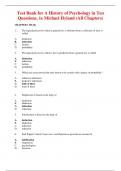 Test Bank For A History of Psychology in Ten Questions 1st Edition By Michael Hyland &lpar;All Chapters&comma; 100&percnt; Original Verified&comma; A&plus; Grade&rpar; 