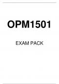 OPM1501 EXAM PACK 2024