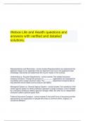  Webce Life and Health questions and answers with verified and detailed solutions&period;