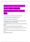 AANP board certification exam 100&percnt; VERIFIED  SOLUTIONS LATEST UPDATE 2023-2024 