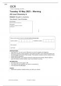 OCR JUNE 2023 AS Level Chemistry A H032&sol;01 PAPER 1 FINAL QUESTION PAPER  Breadth in chemistry