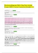 Electrocardiogram EKG Clep Test (Actual Exam) (100% Correct Answers) (Graded A+)