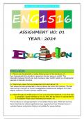 ENG1516 S1 ASSIGNMENT 1 2024 &lpar;FULL ANSWERS&rpar;