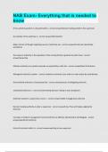 NAB Exam- Everything that is needed to know Questions and answers latest update