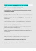 NAB exam comprehensive review Questions and answers latest update