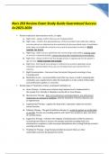 Nurs 293 Review Exam Study Guide Guaranteed Success A&plus;2023-2024
