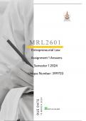 MRL2601 Assignment 01 Answers Semester 1 2024